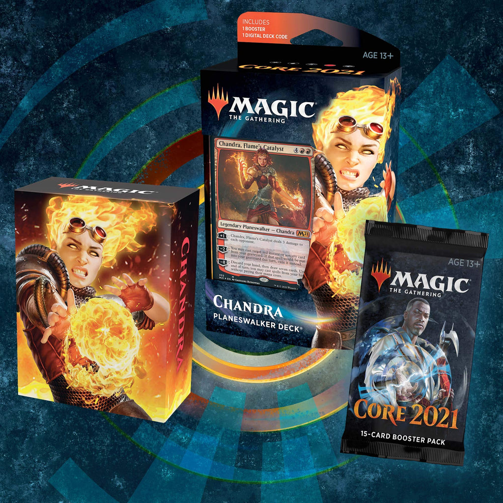 Magic: The Gathering Chandra, Flame’s Catalyst Planeswalker Deck | Core Set 2021 (M21) | 60 Card Starter Deck, C76580000 - 8