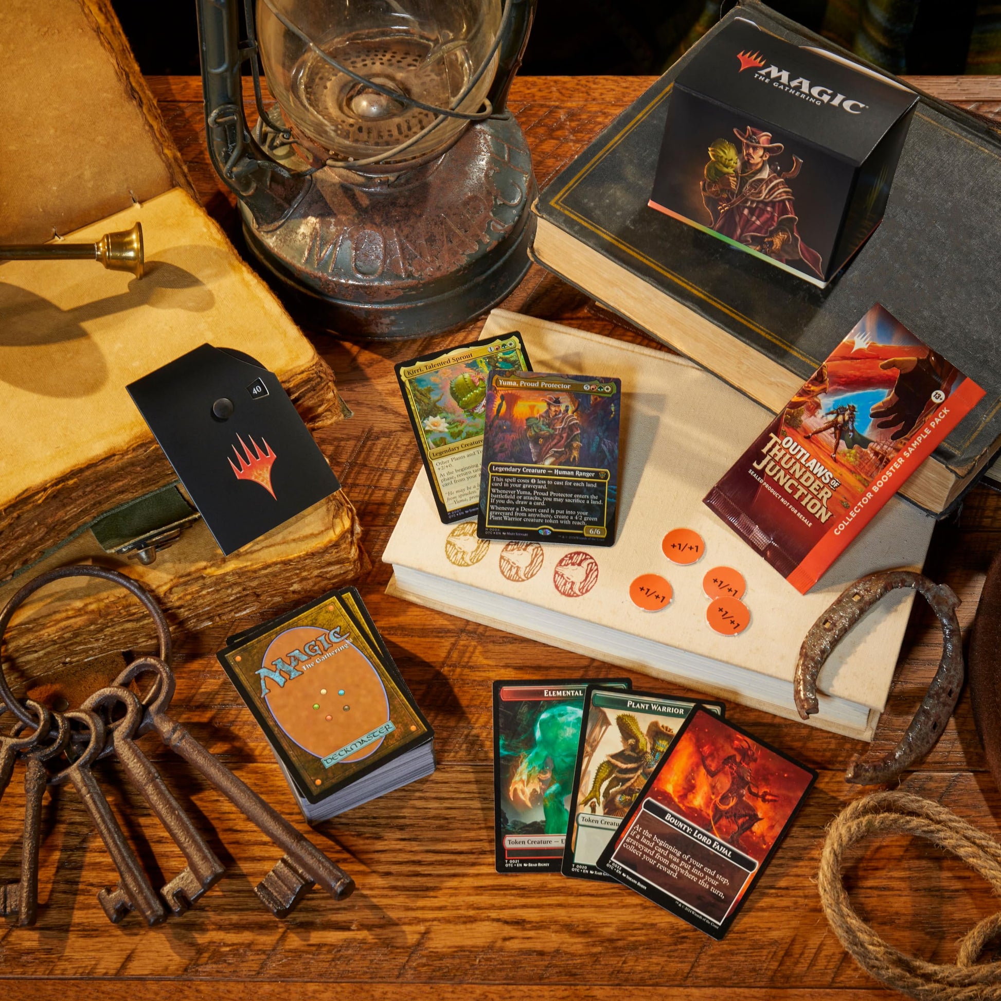Magic: The Gathering Outlaws of Thunder Junction Commander Deck Bundle - Includes All 4 Decks (Quick Draw, Desert Bloom, Grand Larceny, and Most Wanted) - 6