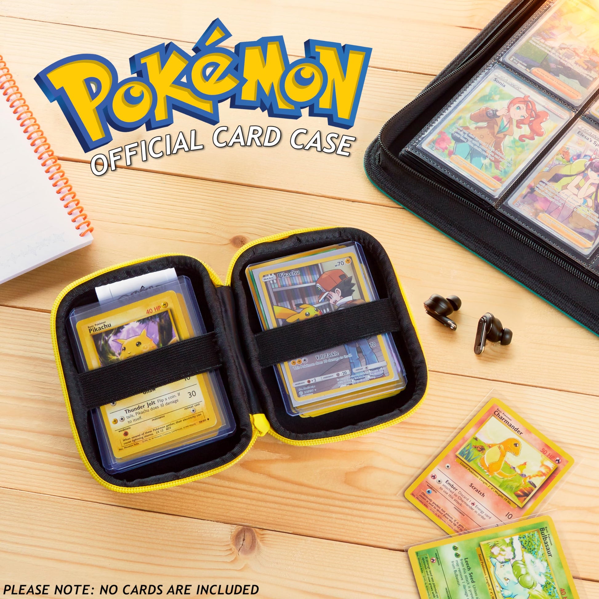 Pokemon Card Binder Card Box Playing Card Case Travel Storage Case Holds 200+ Cards, Anime Gifts - 6