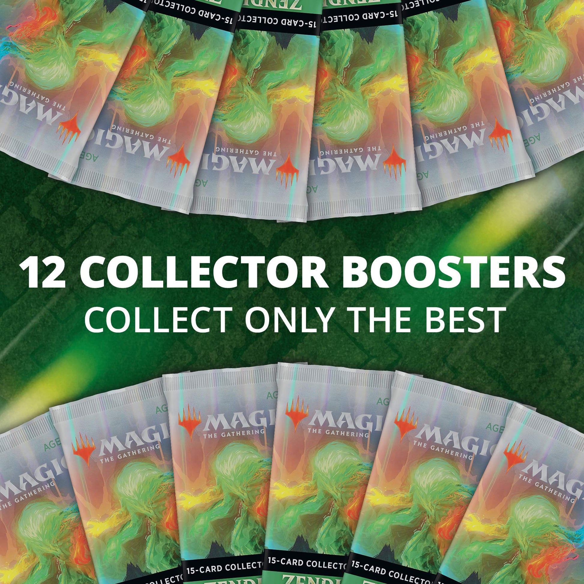 Magic: The Gathering Zendikar Rising Collector Booster Box | 12 Packs (180 Cards) + 2 Box Toppers | 132+ Foils | 48 Rares | 72 Alternate Frame Cards - 6
