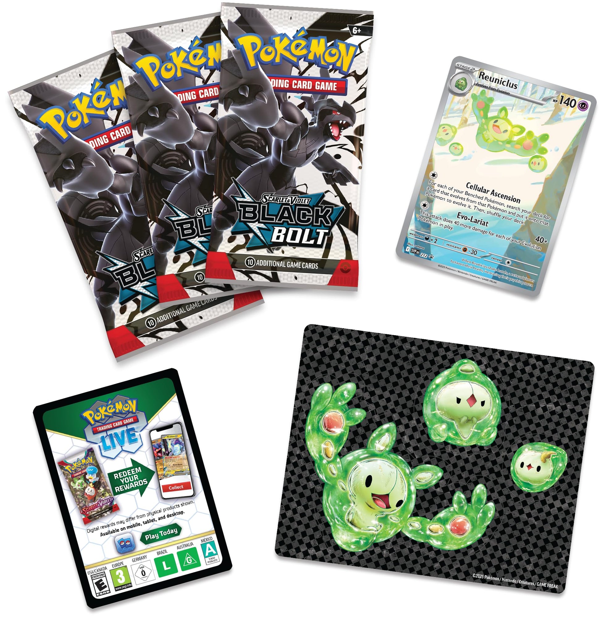 Pokemon TCG Scarlet & Violet 10.5 Black Bolt Tech Sticker Blister - 3