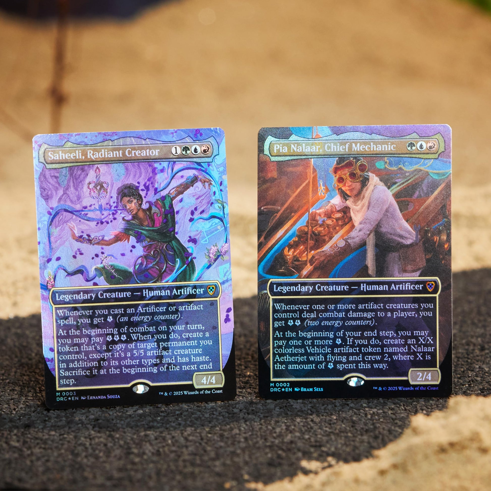 Magic The Gathering Aetherdrift Commander Deck - Living Energy (100-Card Deck, 2-Card Collector Booster Sample Pack + Accessories) - 6