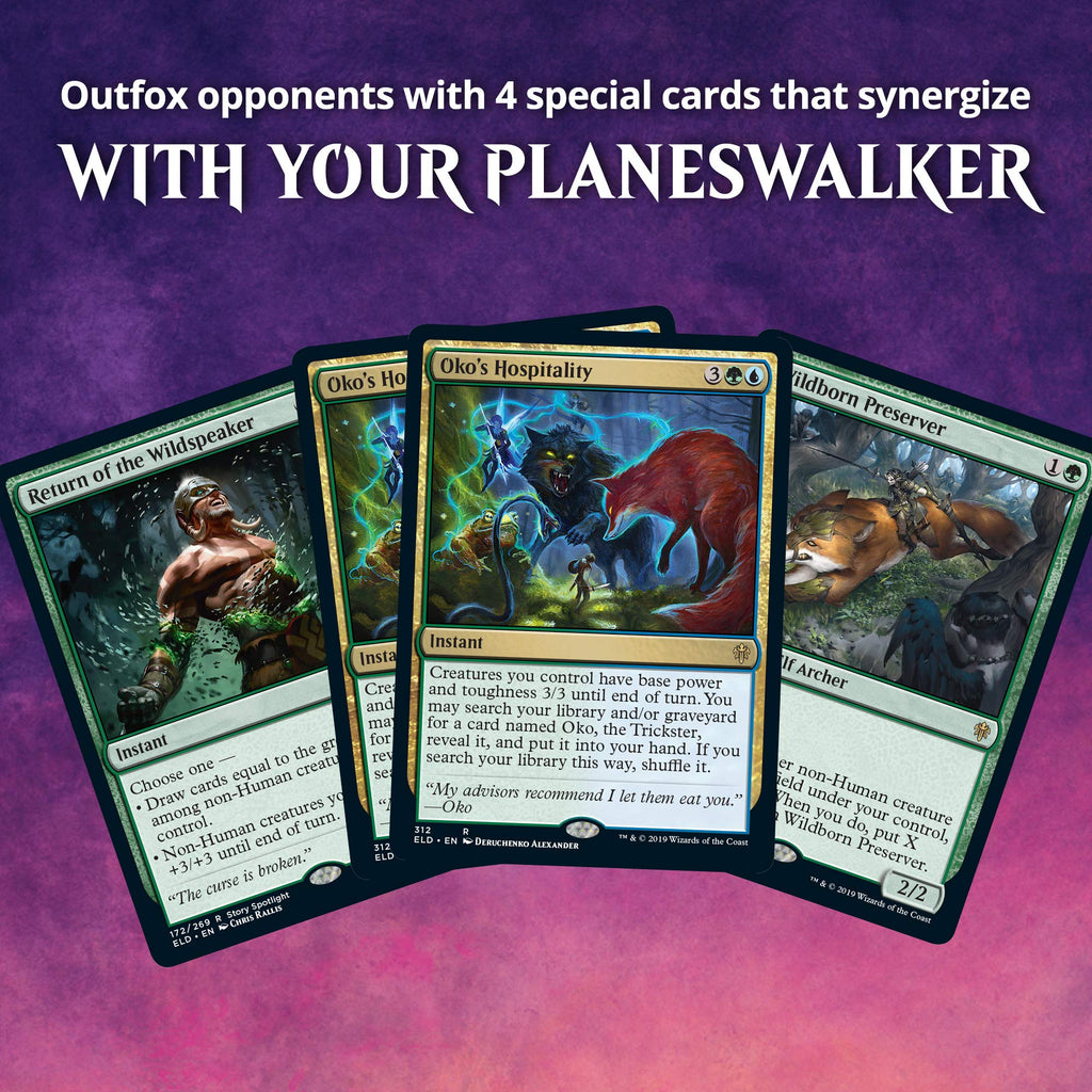 Magic The Gathering Throne of Eldraine Oko, The Trickster Planeswalker Deck | Ready-to-Play | 60-Card Starter Deck - 5