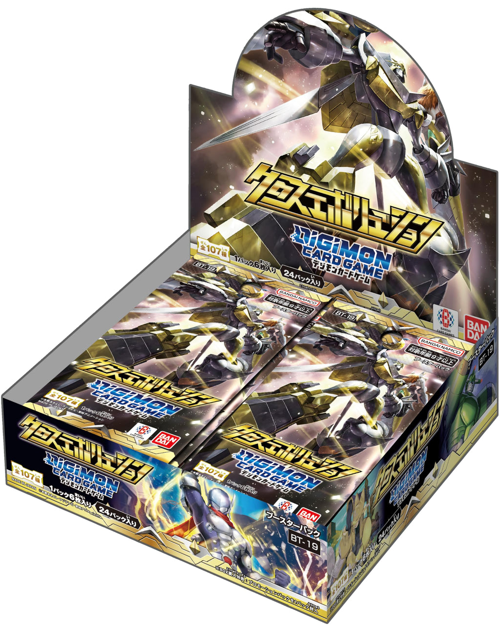 BANDAI Digimon Card Game Booster Pack, Cross Evolution (BT-19) (Box), 24 Packs, Recommended Age: 9 Years and Up