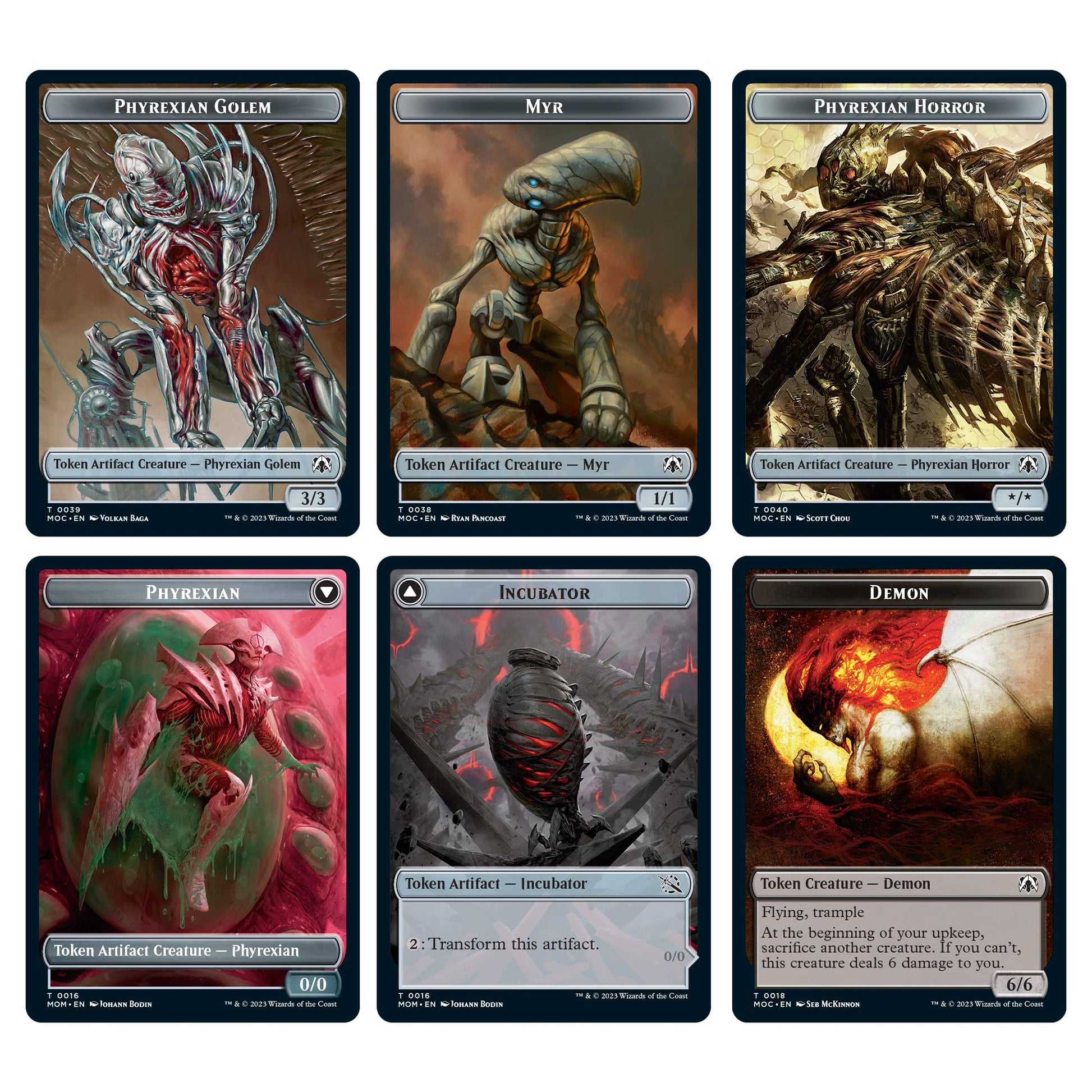 Magic The Gathering March of the Machine Commander Deck - Growing Threat (100-Card Deck, 10 Planechase cards, Collector Booster Sample Pack + Accessories) - 4