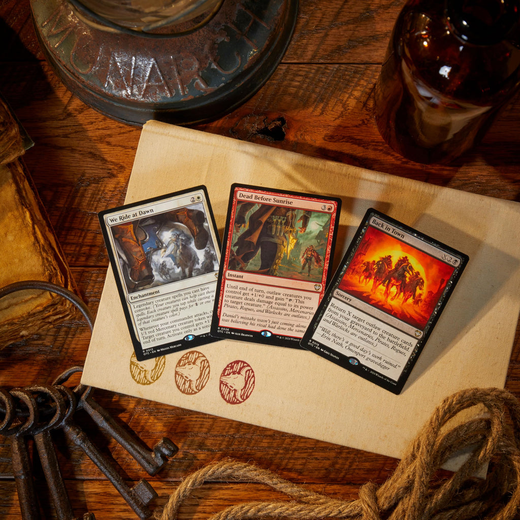 Magic: The Gathering Outlaws of Thunder Junction Commander Deck Bundle - Includes All 4 Decks (Quick Draw, Desert Bloom, Grand Larceny, and Most Wanted) - 3