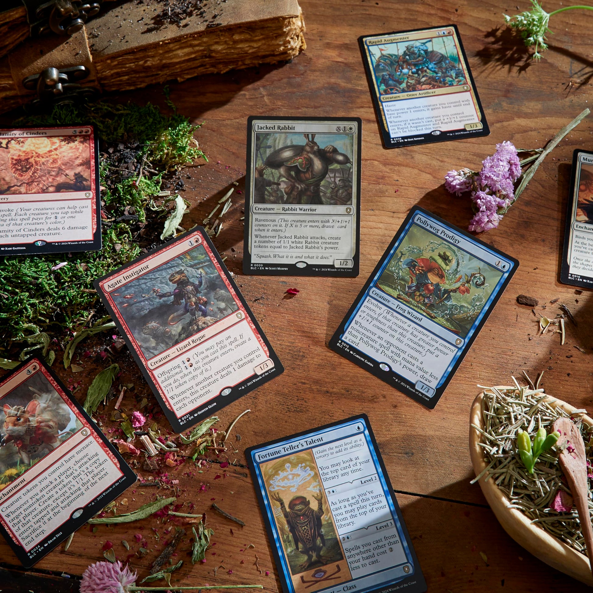 Magic: The Gathering Bloomburrow Commander Deck - Family Matters (100-Card Deck, 2-Card Collector Booster Sample Pack + Accessories) - 3