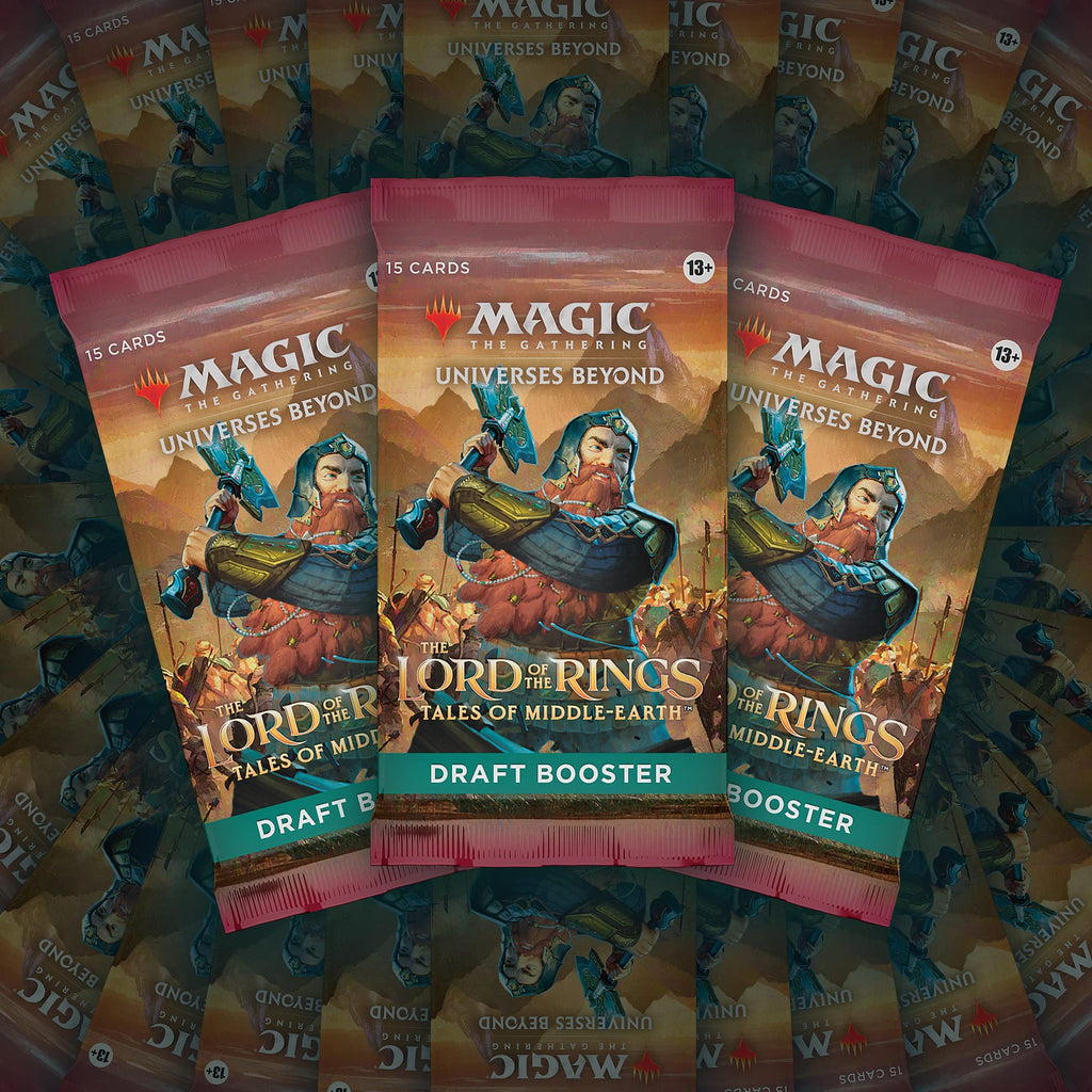 Magic: The Gathering The Lord of The Rings: Tales of Middle-Earth Draft Booster Box - 36 Packs + 1 Box Topper Card - 6