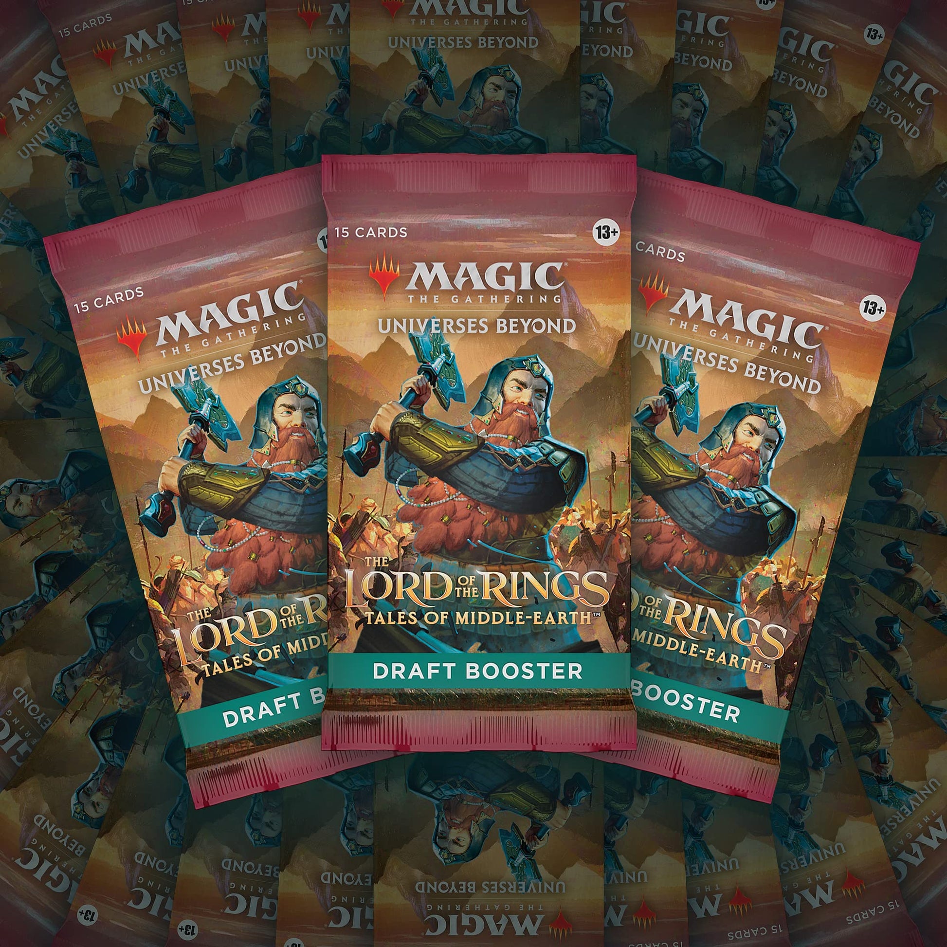 Magic: The Gathering The Lord of The Rings: Tales of Middle-Earth Draft Booster Box - 36 Packs + 1 Box Topper Card - 6