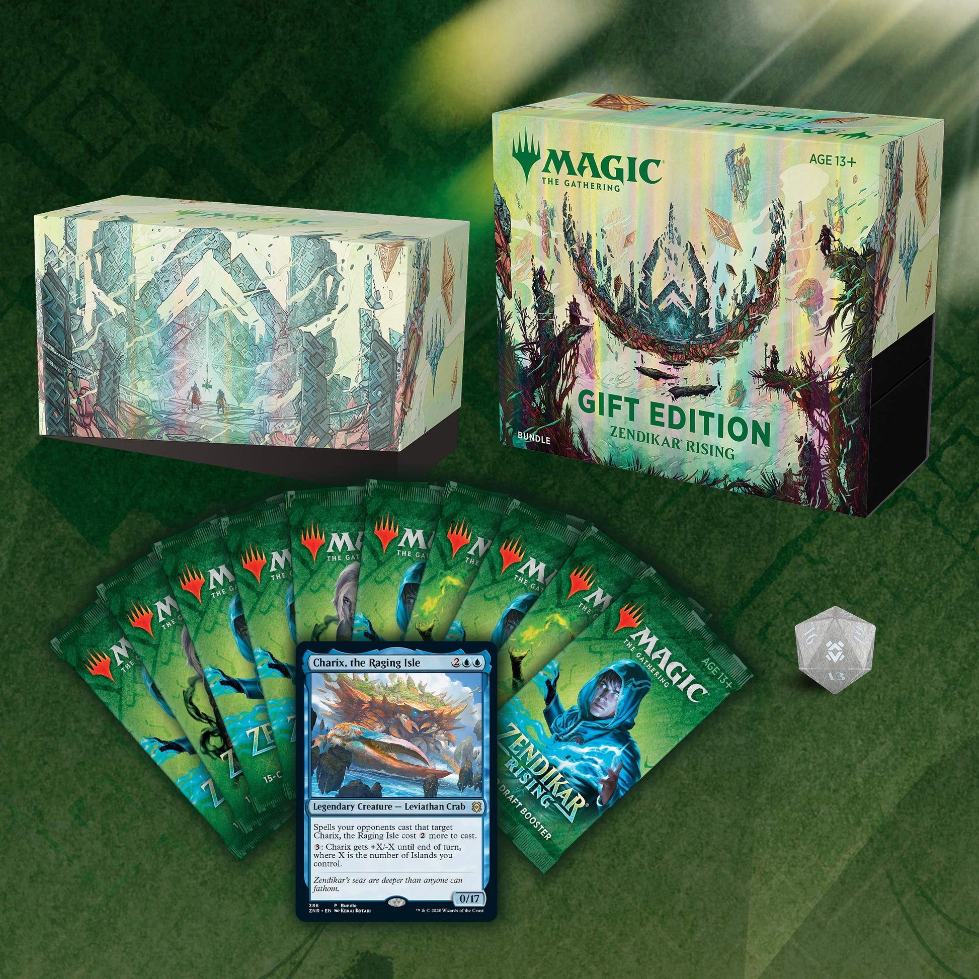 Magic: The Gathering Zendikar Rising Gift Bundle | 10 Draft Booster Packs | 1 Collector Booster | Accessories - 3