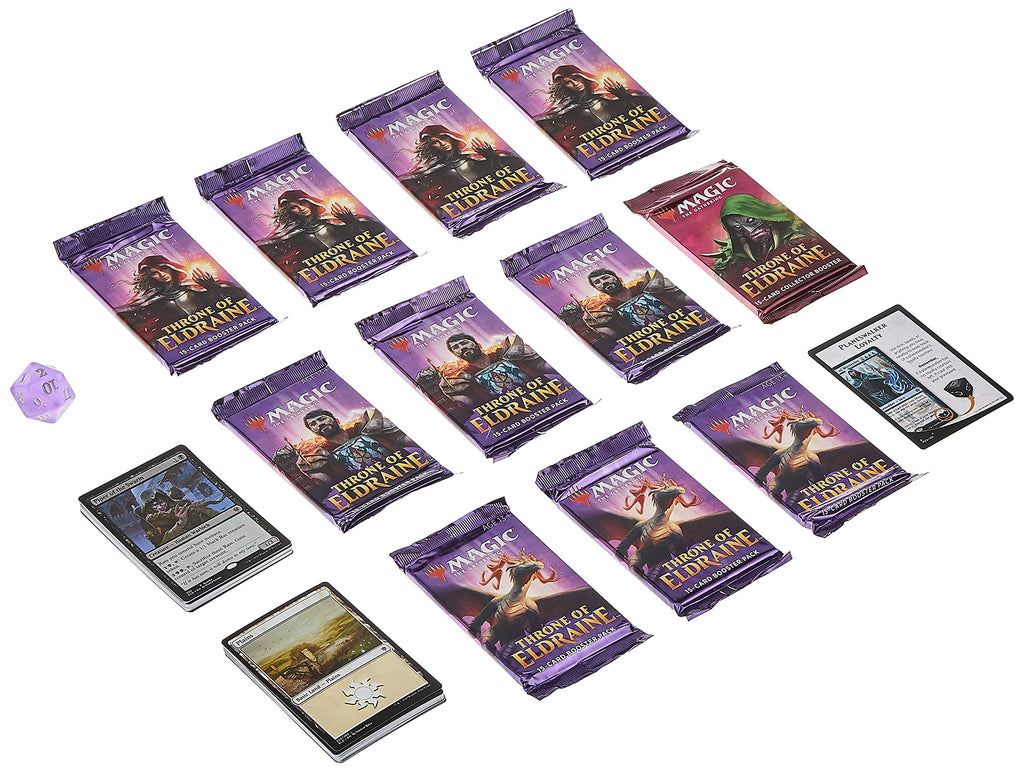 Magic The Gathering Throne of Eldraine Bundle Gift Edition | Alternate Art | 10 Booster Pack | 1 Collector Booster | Accessories - 4
