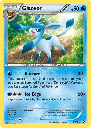 Glaceon 19/111 - Furious Fists - Single Cards