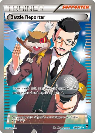 Battle Reporter (Full Art) 109/111 - Furious Fists Holofoil - Single Cards