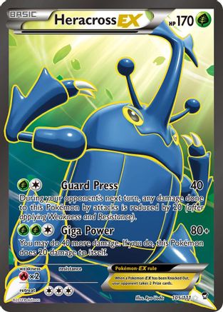 Heracross-EX 105/111 - Furious Fists Holofoil - Single Cards