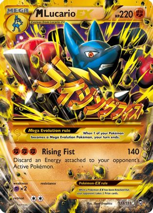 M Lucario-EX 113/111 - Furious Fists Holofoil - Single Cards