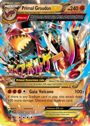 Primal Groudon-EX 86/160 - Primal Clash Holofoil - Single Cards
