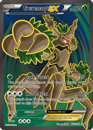 Trevenant-EX 145/160 - Primal Clash Holofoil - Single Cards