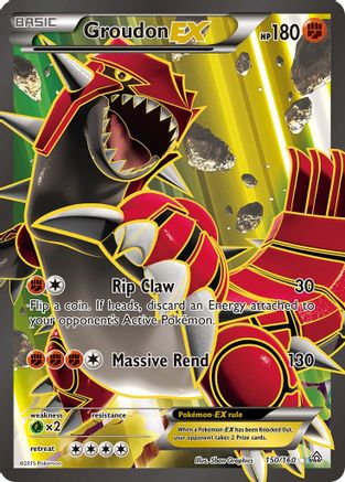 Groudon EX (150 Full Art) 150/160 - Primal Clash Holofoil - Single Cards