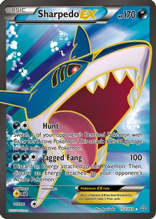 Sharpedo-EX 152/160 - Primal Clash Holofoil - Single Cards