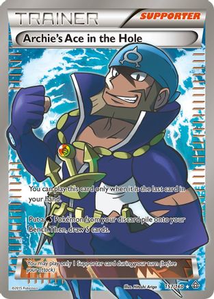 Archie's Ace in the Hole (Full Art) 157/160 - Primal Clash Holofoil - Single Cards