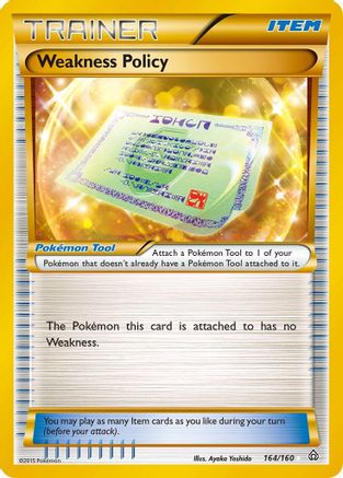 Weakness Policy 164/160 - Primal Clash Holofoil - Single Cards