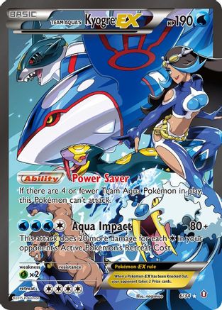 Team Aqua's Kyogre-EX 6/34 - Double Crisis Holofoil - Single Cards