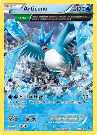 Articuno 17/108 - Roaring Skies Reverse Holofoil - Single Cards