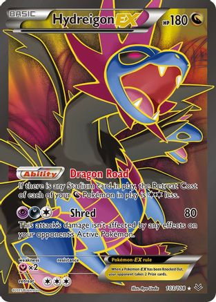 Hydreigon-EX 103/108 - Roaring Skies Holofoil - Single Cards