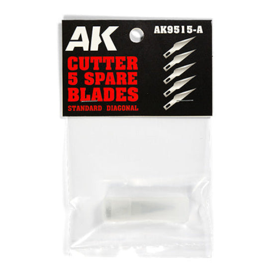 Ak Interactive - Tools - Standard Diagonal (5 Spare Blades) Replacement - Hobby Tools
