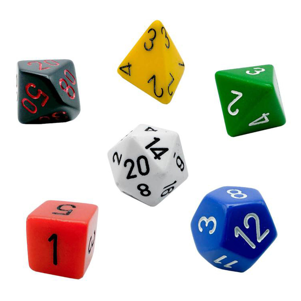 CHX 25499 Nostalgia Opaque GM & Beginner Player 7-Die Set - Dice & Accessories - 2