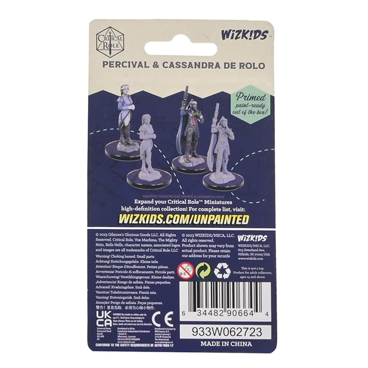 Critical Role Unpainted Miniatures Percival & Cassandra de Rolo - Miniatures - 2
