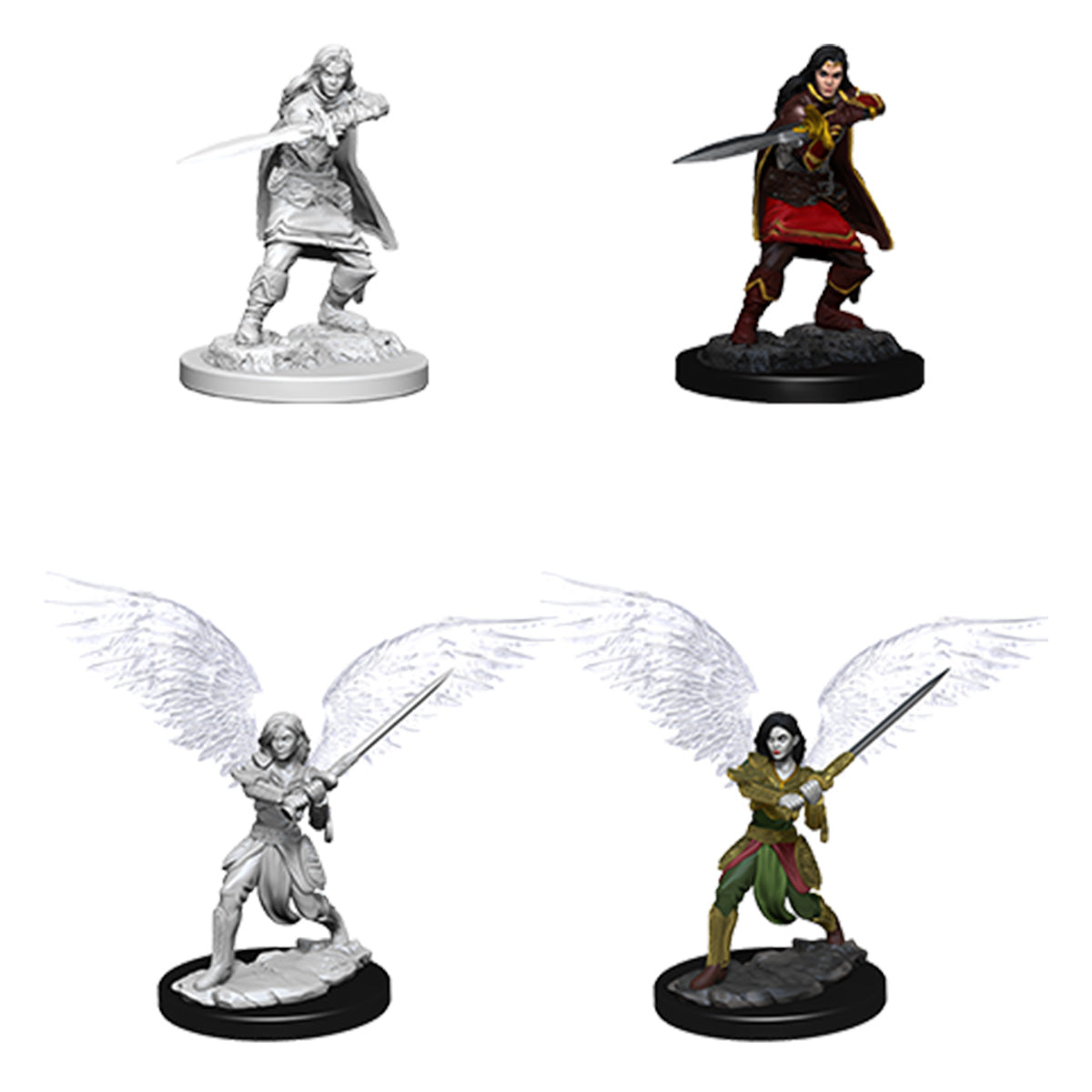 D&D Nolzurs Marvelous Unpainted Miniatures Female Aasimar Fighter - Miniatures