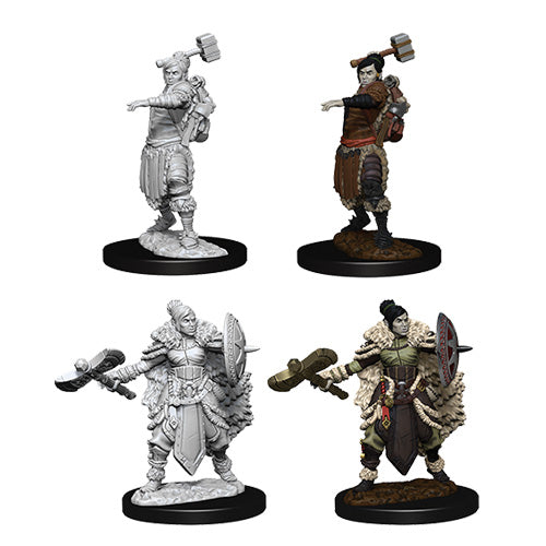 D&D Nolzurs Marvelous Unpainted Miniatures Female Half Orc Barbarian - Miniatures - 5