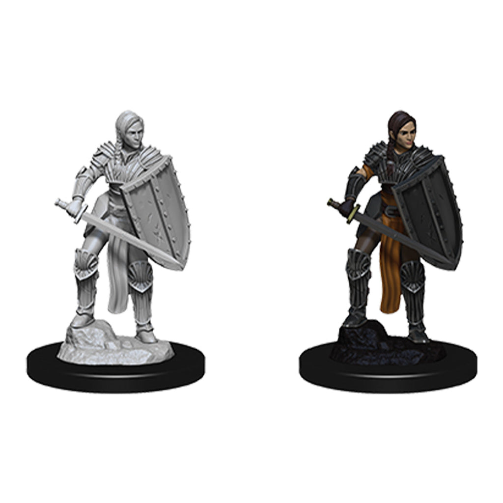 D&D Nolzurs Marvelous Unpainted Miniatures Female Human Fighter - Miniatures - 3