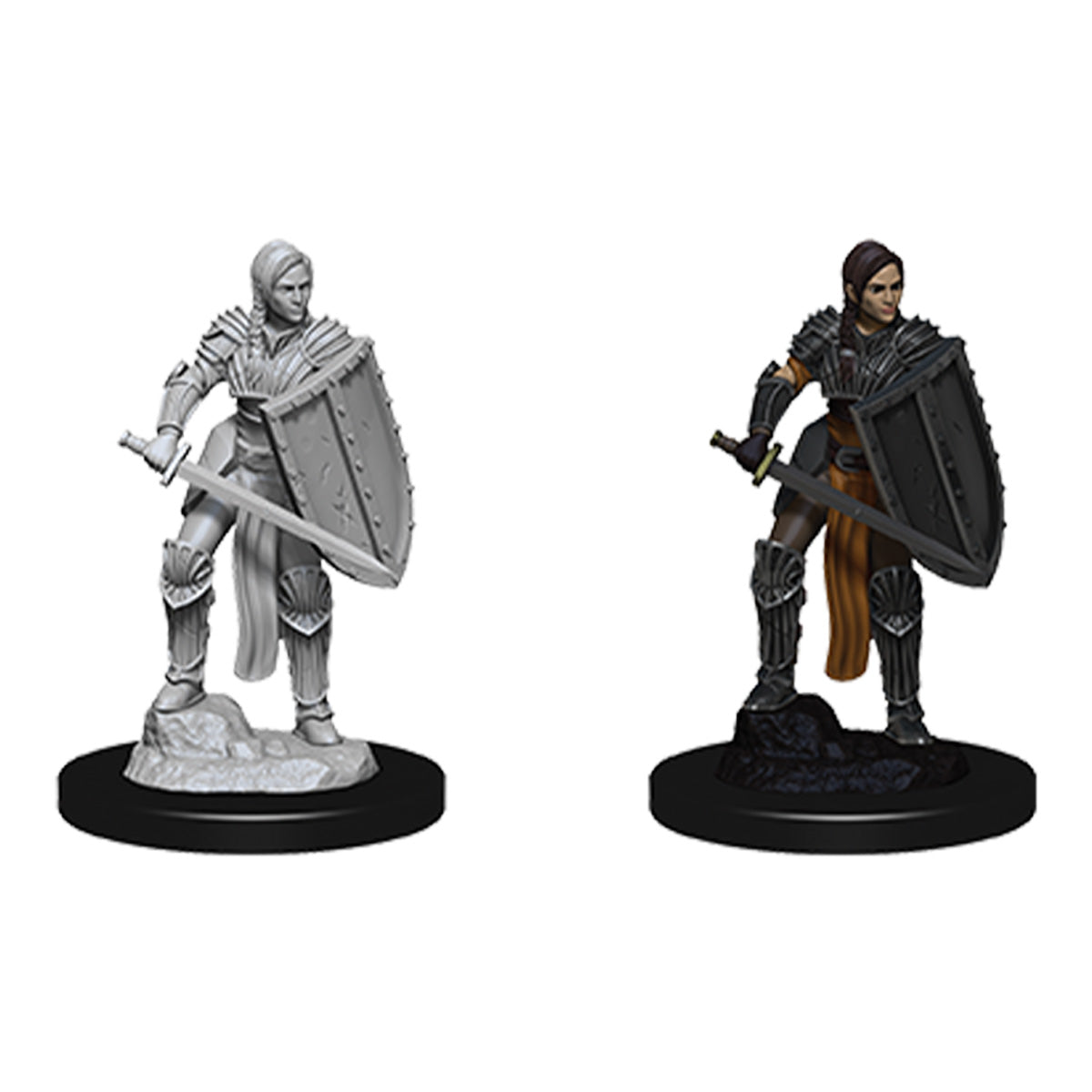 D&D Nolzurs Marvelous Unpainted Miniatures Female Human Fighter - Miniatures - 3