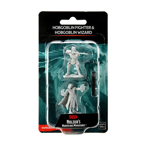 D&D Nolzurs Marvelous Unpainted Miniatures Hobgoblin Fighter Male & Hobgoblin Wizard Female - Miniatures