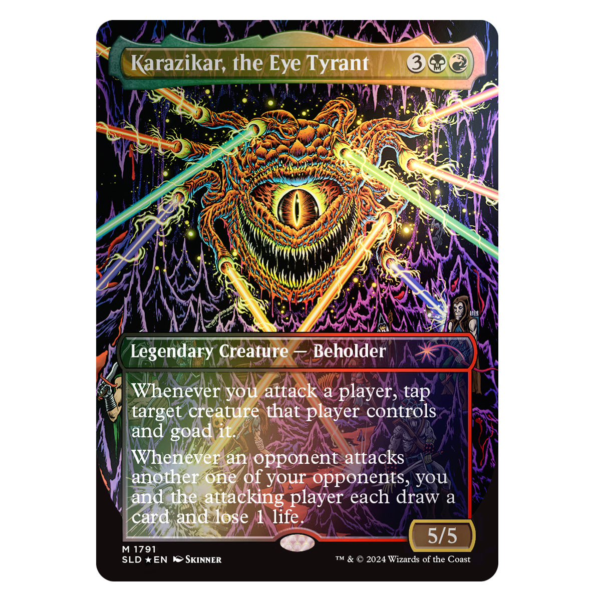 Magic Secret Lair x Dungeons & Dragons Death Is in the Eyes of the Beholder II Foil Edition - Trading Card Games - 2