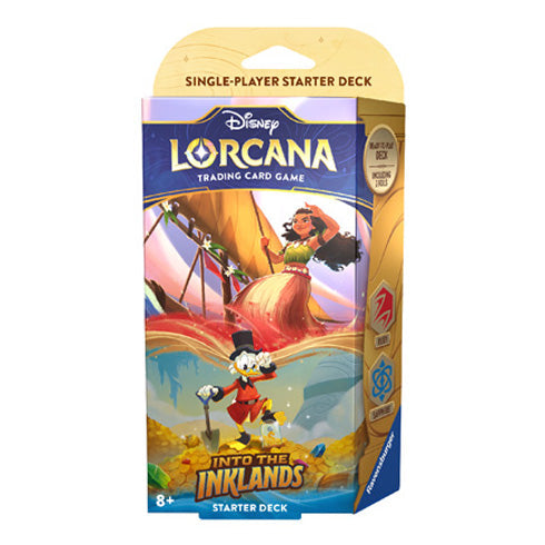 Disney Lorcana TCG Into the Inklands Starter Decks Ruby & Sapphire (Pair) - Trading Card Games - 3