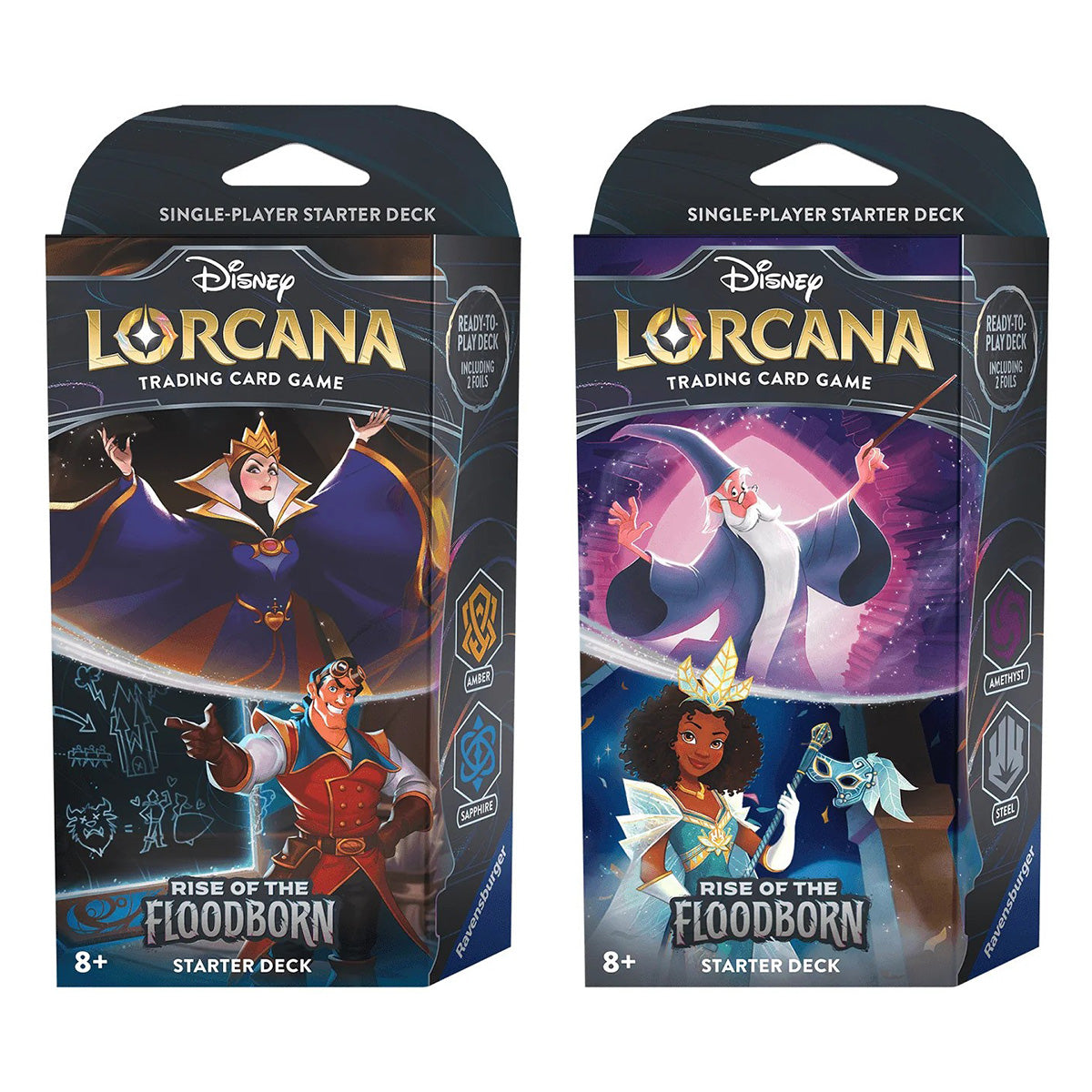 Disney Lorcana TCG Rise of the Floodborn Starter Decks (Pair) - Trading Card Games