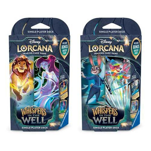 Disney Lorcana TCG Series 10 Whispers in the Well Single Player Deck (Pair) - Trading Card Games