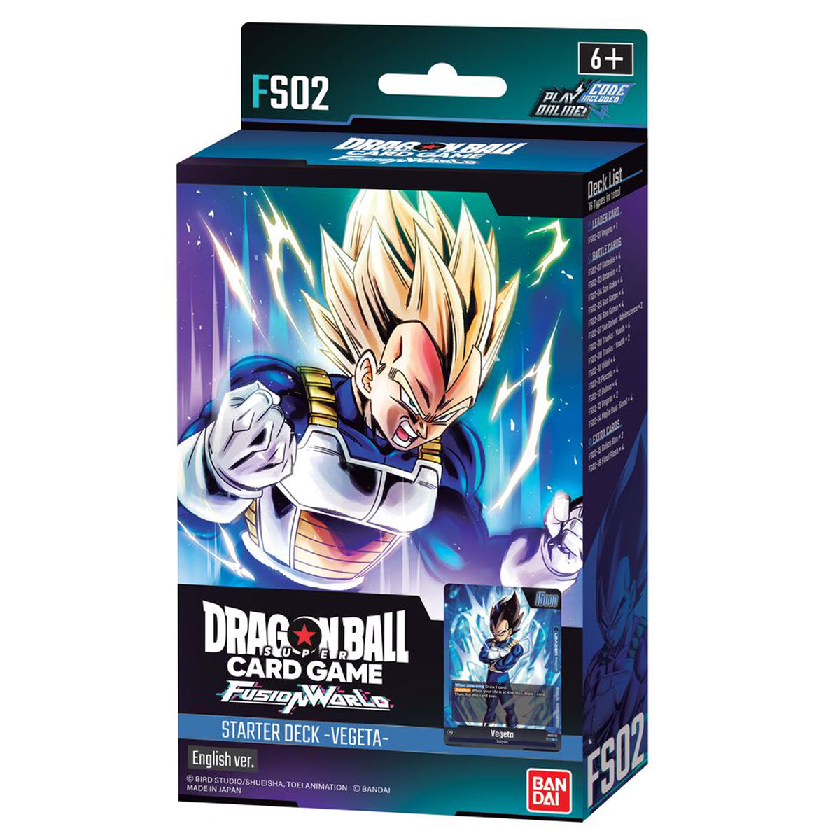 Dragon Ball Super Card Game Fusion World Starter Deck Vegeta FS02 - Trading Card Games