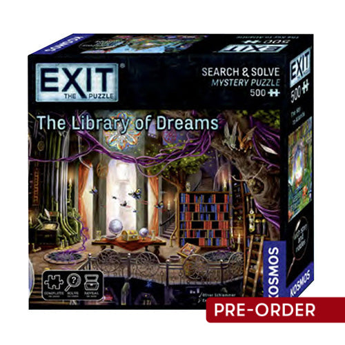 Exit the Game The Library of Dreams Jigsaw Puzzle and Game - Board Games