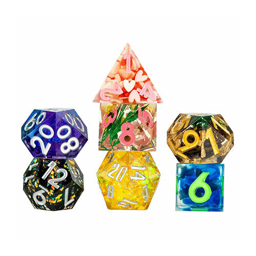 Fanroll Mystery Misfit Sharp Edge Resin Polyhedral Dice Set Blind Box - Dice & Accessories - 3