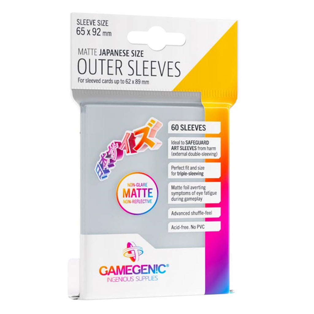 Gamegenic Outer Sleeves Matte Japanese Size (60 Sleeves Per Pack) - Sleeves