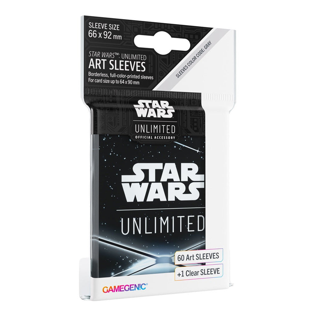 Gamegenic Star Wars Unlimited Art Sleeves - Card Back Black - Sleeves