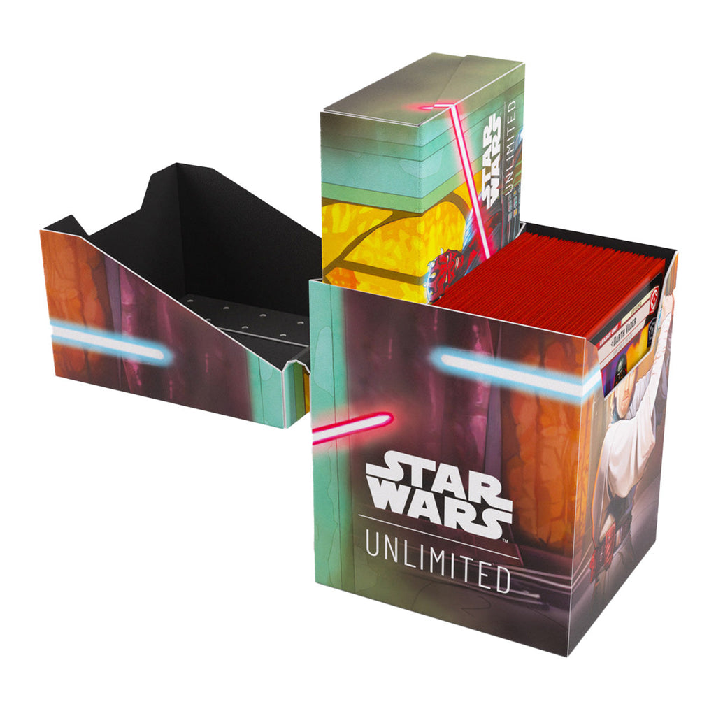 Gamegenic Star Wars Unlimited Soft Crate Deck Box - Obi-Wan Kenobi/Darth Maul - Deck Boxes - 5