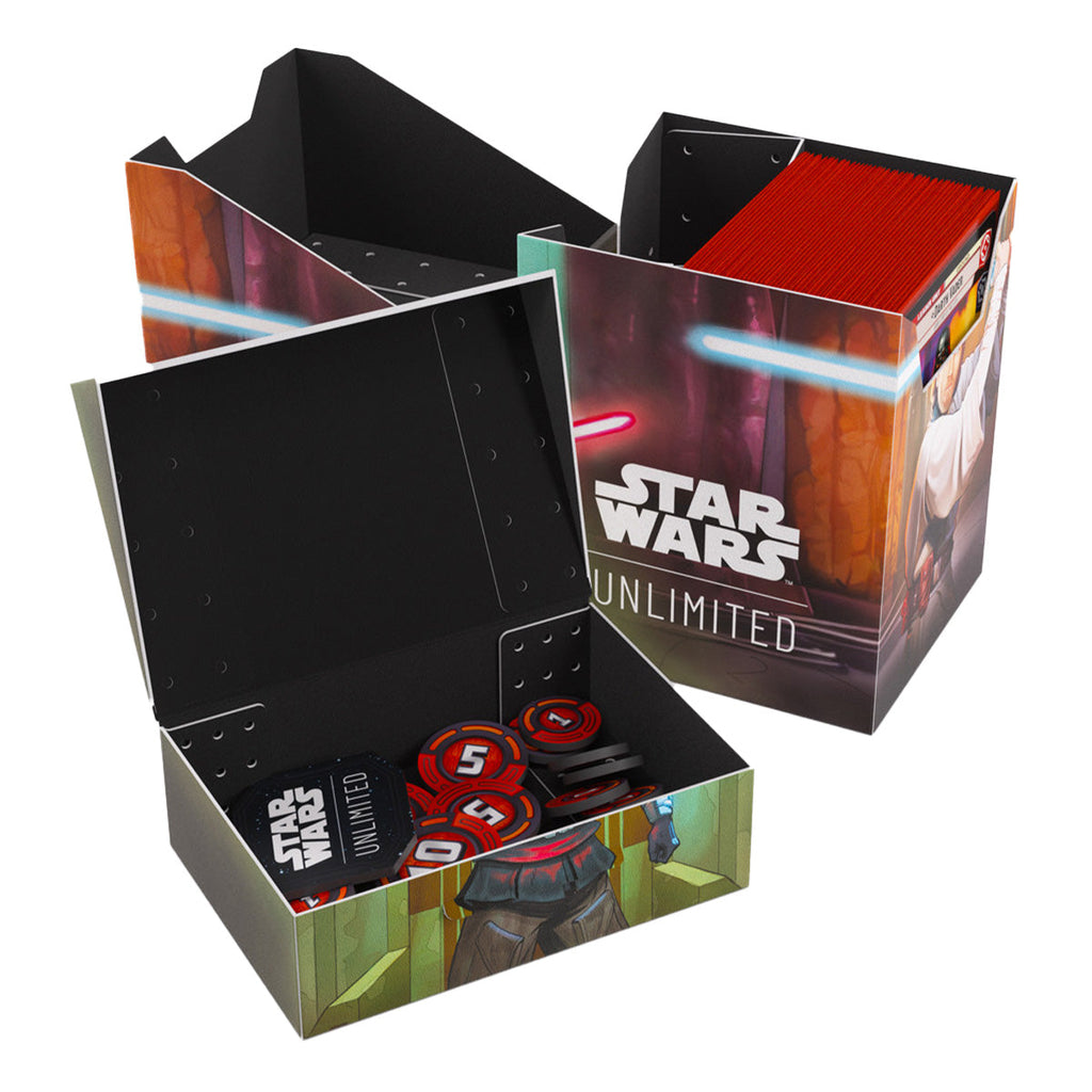 Gamegenic Star Wars Unlimited Soft Crate Deck Box - Obi-Wan Kenobi/Darth Maul - Deck Boxes - 6
