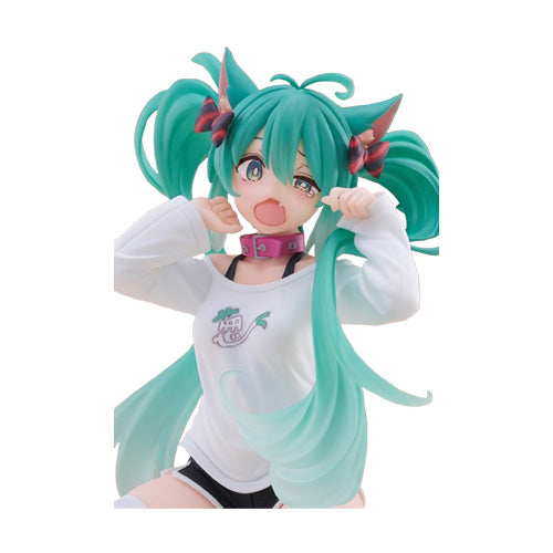 Hatsune Miku Desktop Cute Figure (Cat Ear T Shirt Version) (re-run) - Statues & Figures - 5