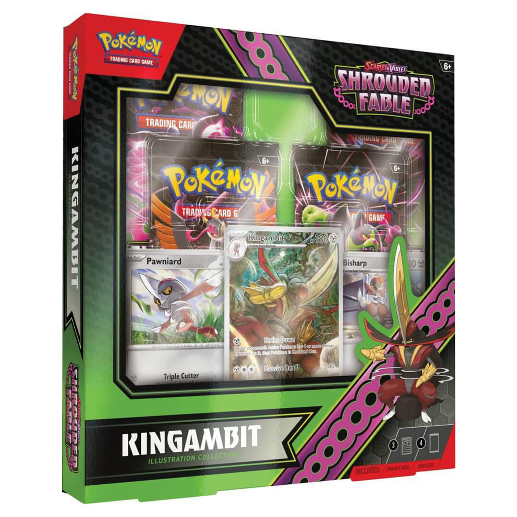 Scarlet & Violet Shrouded Fable Kingambit Illustration Collection POKEMON TCG - Trading Card Games