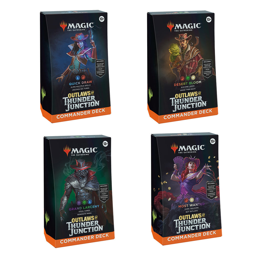 Magic Outlaws of Thunder Junction Commander Decks (Set of 4) - Trading Card Games